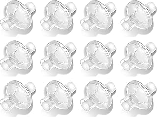 Nispira CPAP Inline Filter Viral for BiPAP CPAP Machines ResMed, Dreamstation Standard Tubing Outlet 22 mm Machine Outlet 25mm, 12 Packs