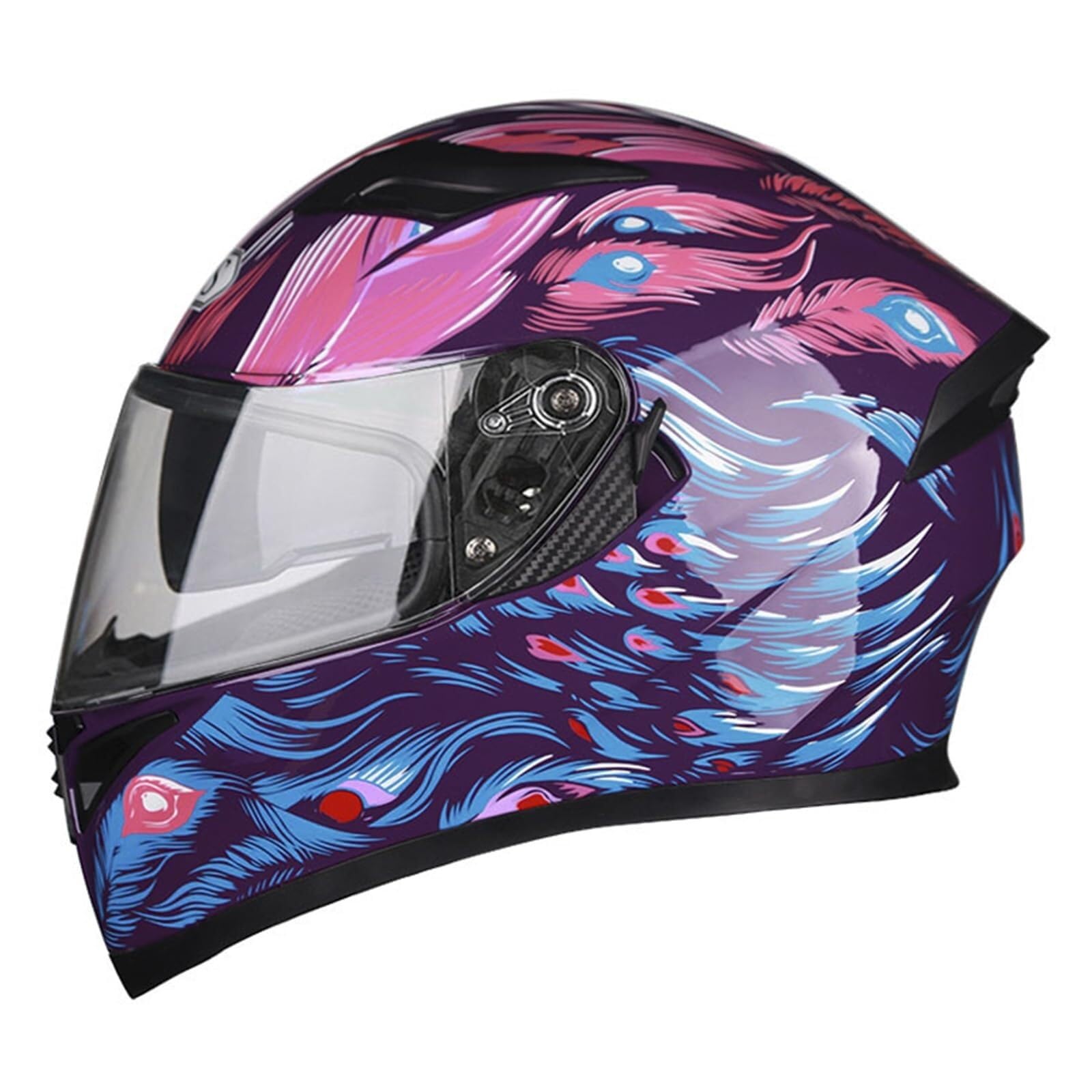 Kask Motocyklowy Szczękowy z Homologacją ECE, Kask Modułowy z Podwójną Blendą, Skorupa ABS dla Skutera i Motocykla(11,XXL)