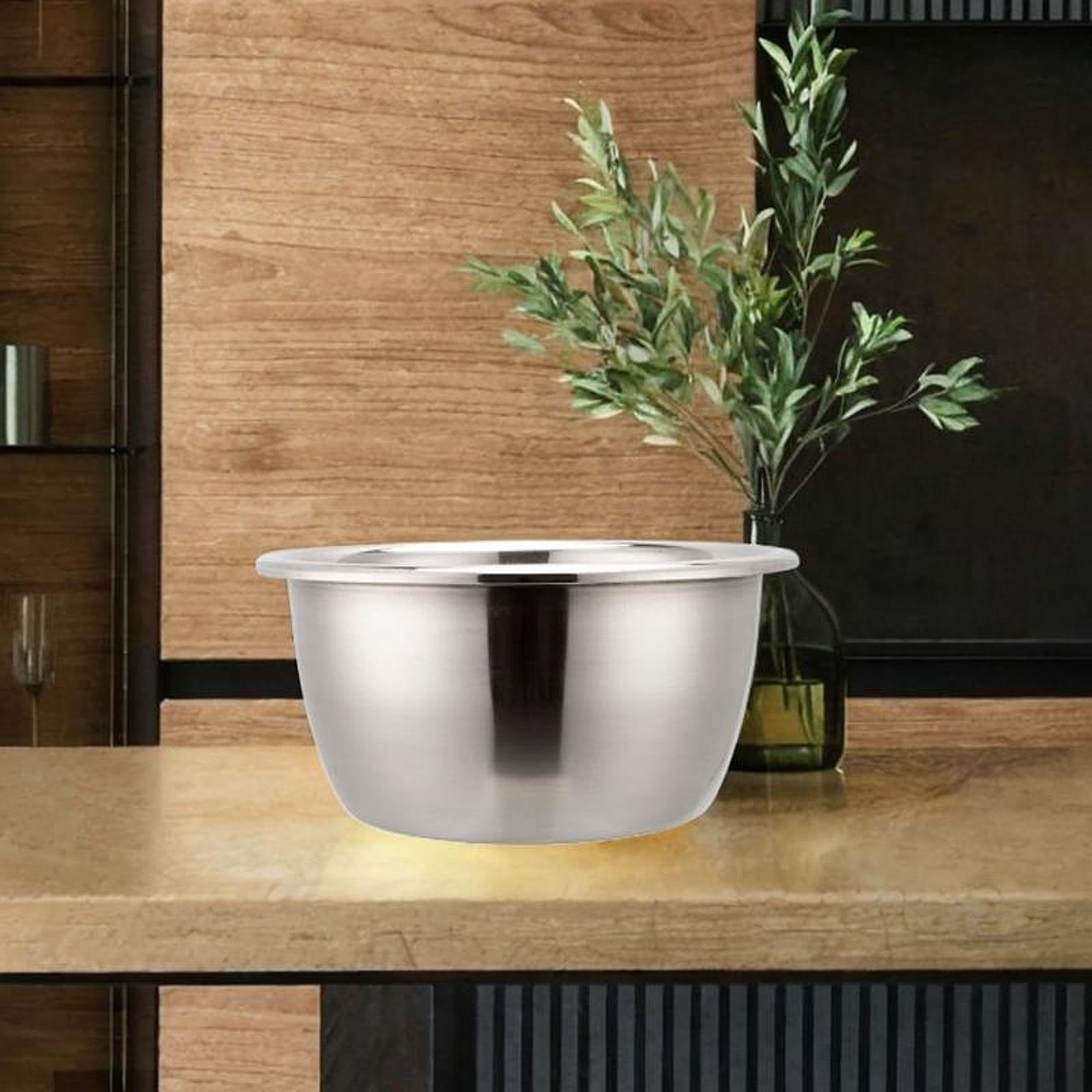 Grande Cuve à Lessive en Acier Inoxydable, Bac Profond pour Mélanger et Laver La Farine, Bassine pour Pieds