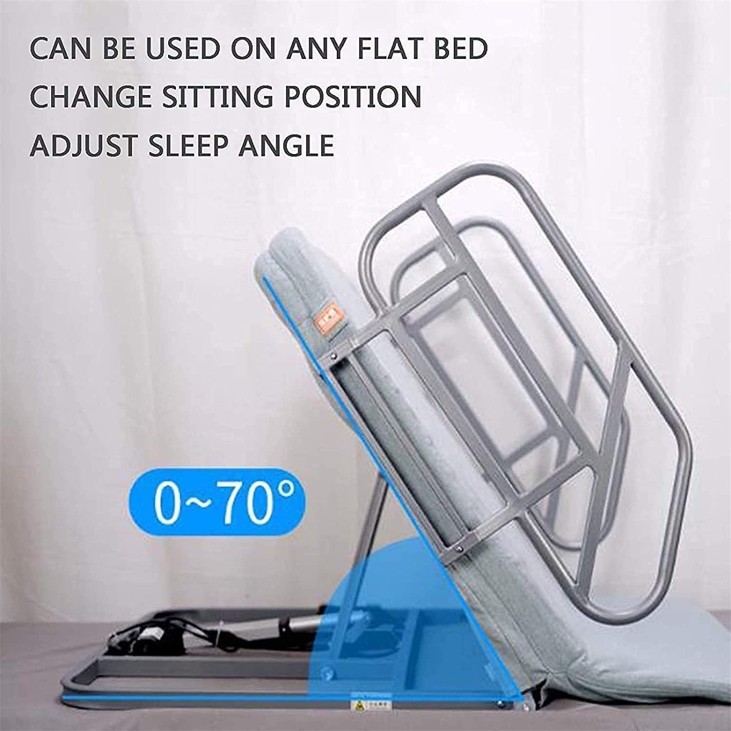 Bed Wedges Lifting Cushions,Medical Pillow Lifter,Electric Adjustable Sit-Up Back Stand Assist Aid, Adjustable Power Lifting Bed Backrest Includes Electric Pump System for Elderly Paralysed