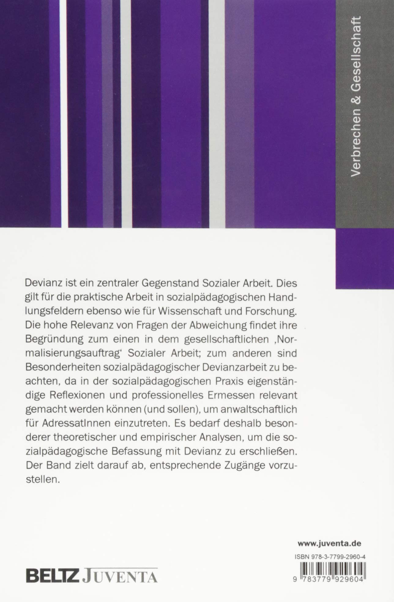 Sozialpädagogische Perspektiven auf Devianz (Verbrechen & Gesellschaft)