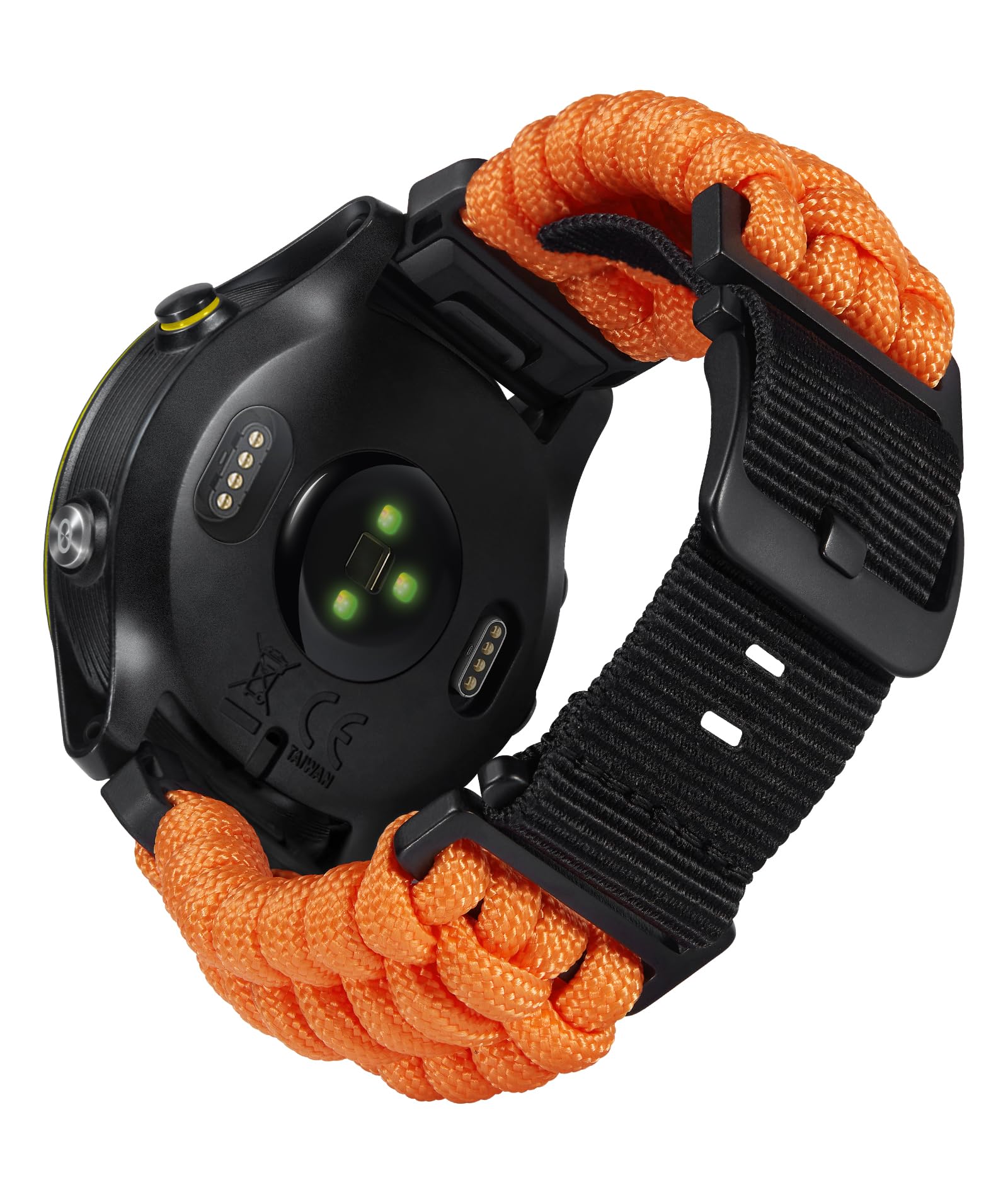 Cinturino Nylon Per Garmin - Bracciale Sportivo Per Fenix/Forerunner - Regolabile In Velcro - Foto 9