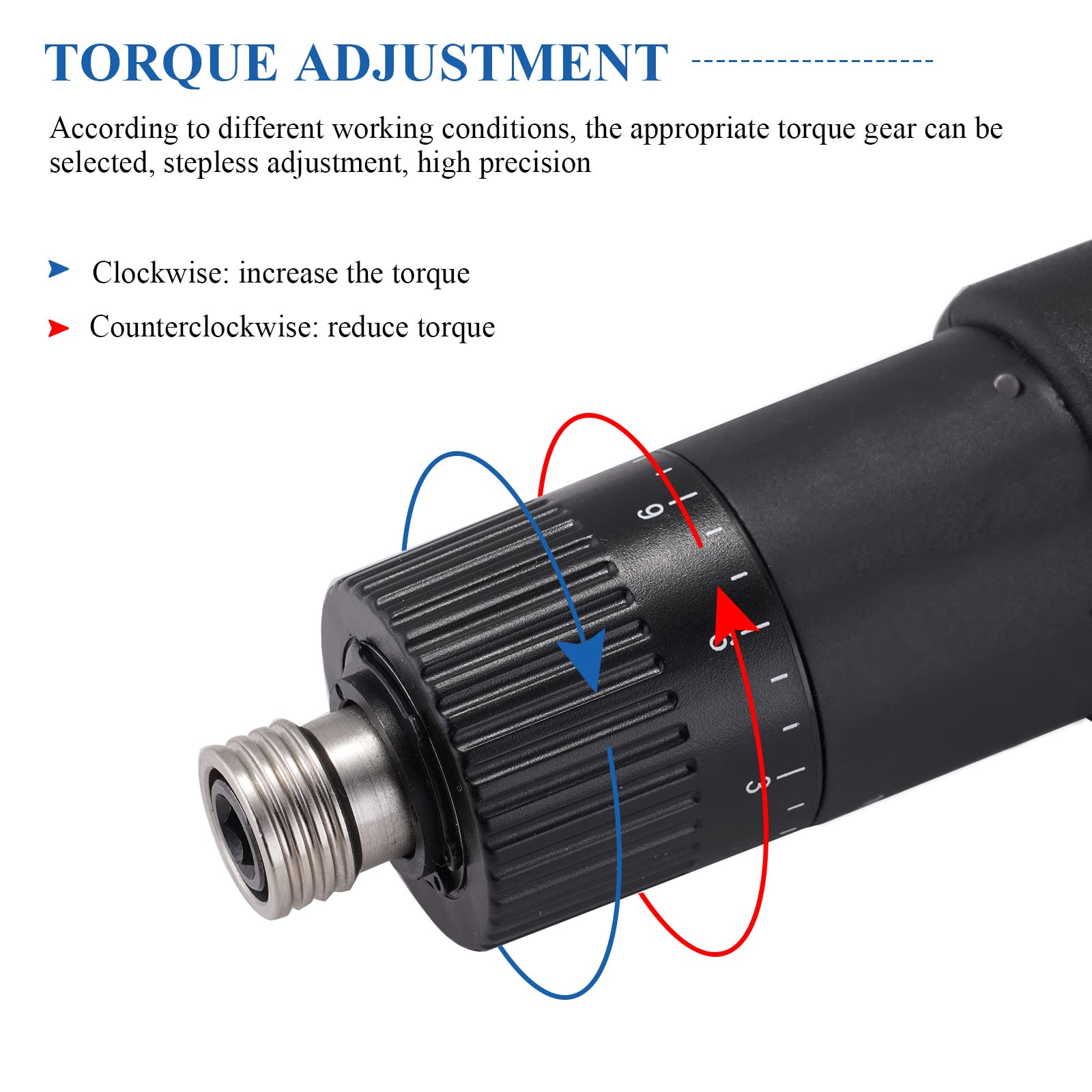 Cacciaviti Elettrici Portatili Coppia Regolabile Pistola a Vite Cacciavite di Potenza BSD-102 Testa del lotto applicabile 6,35 mm