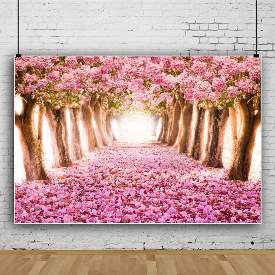 YongFoto 2,2x1,5m Vinile Sfondo Fotografico Aloni Bokeh Fioritura di