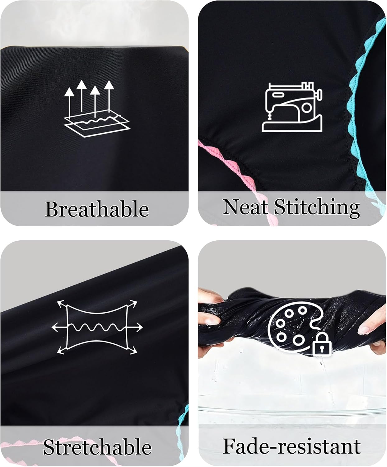 Kids4ever Girls One Piece Swimsuits Contrast Trim Summer Cute Bathing Suits 9-16Y - Image 6