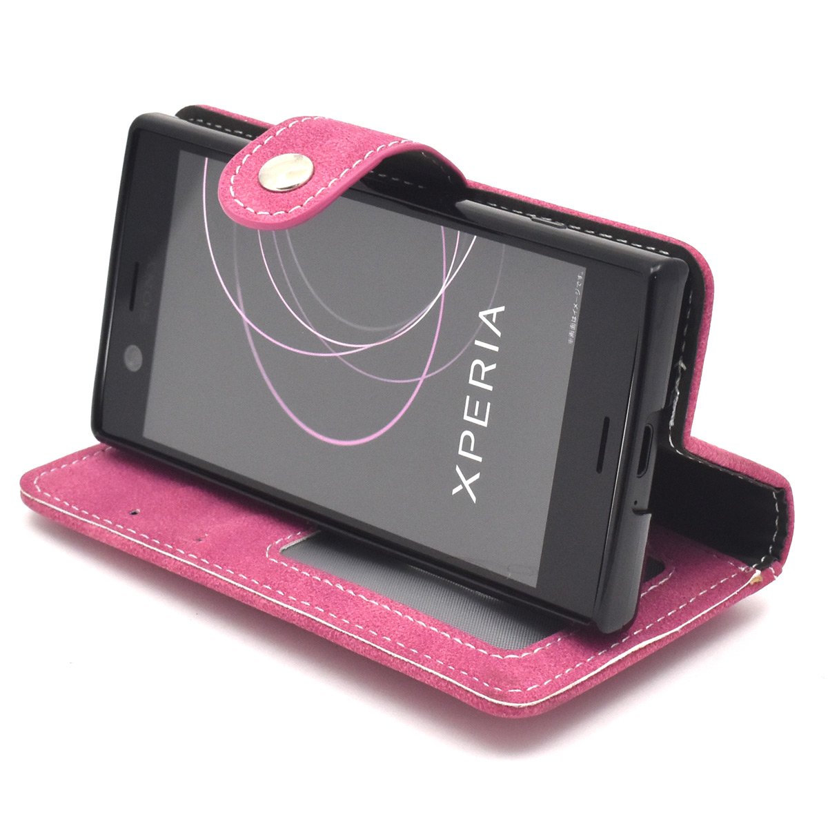 Amazon.co.jp: PLATA Xperia XZ1 Compact ケース 手帳型 スライド 