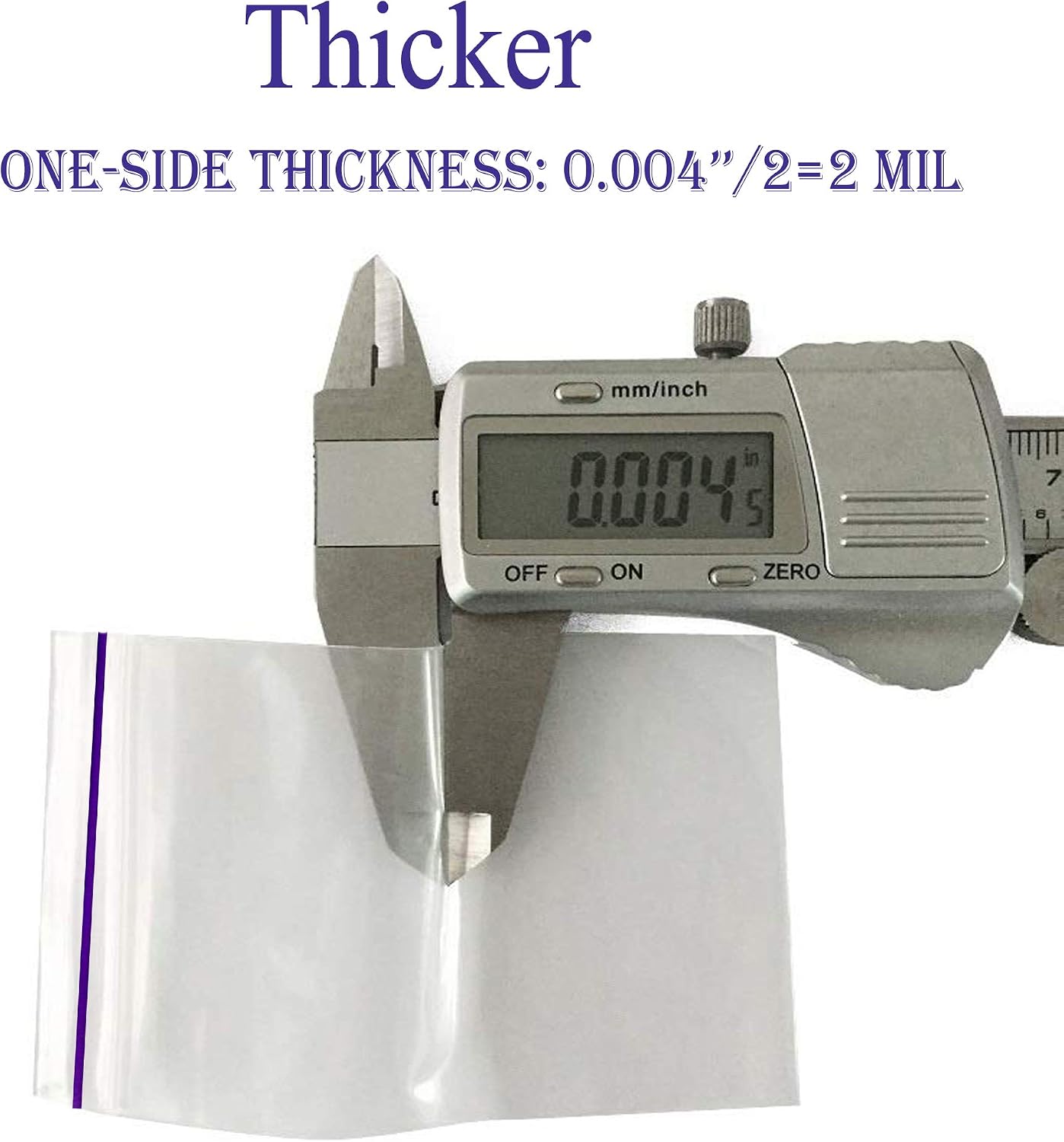 Small Bags 2” X 2.75” - 2 Mil Clear Plastic Reclosable Zip Poly Bags with Resealable Lock Seal Zipper and Stickers Labels for Beads, Jewelry, Pils etc