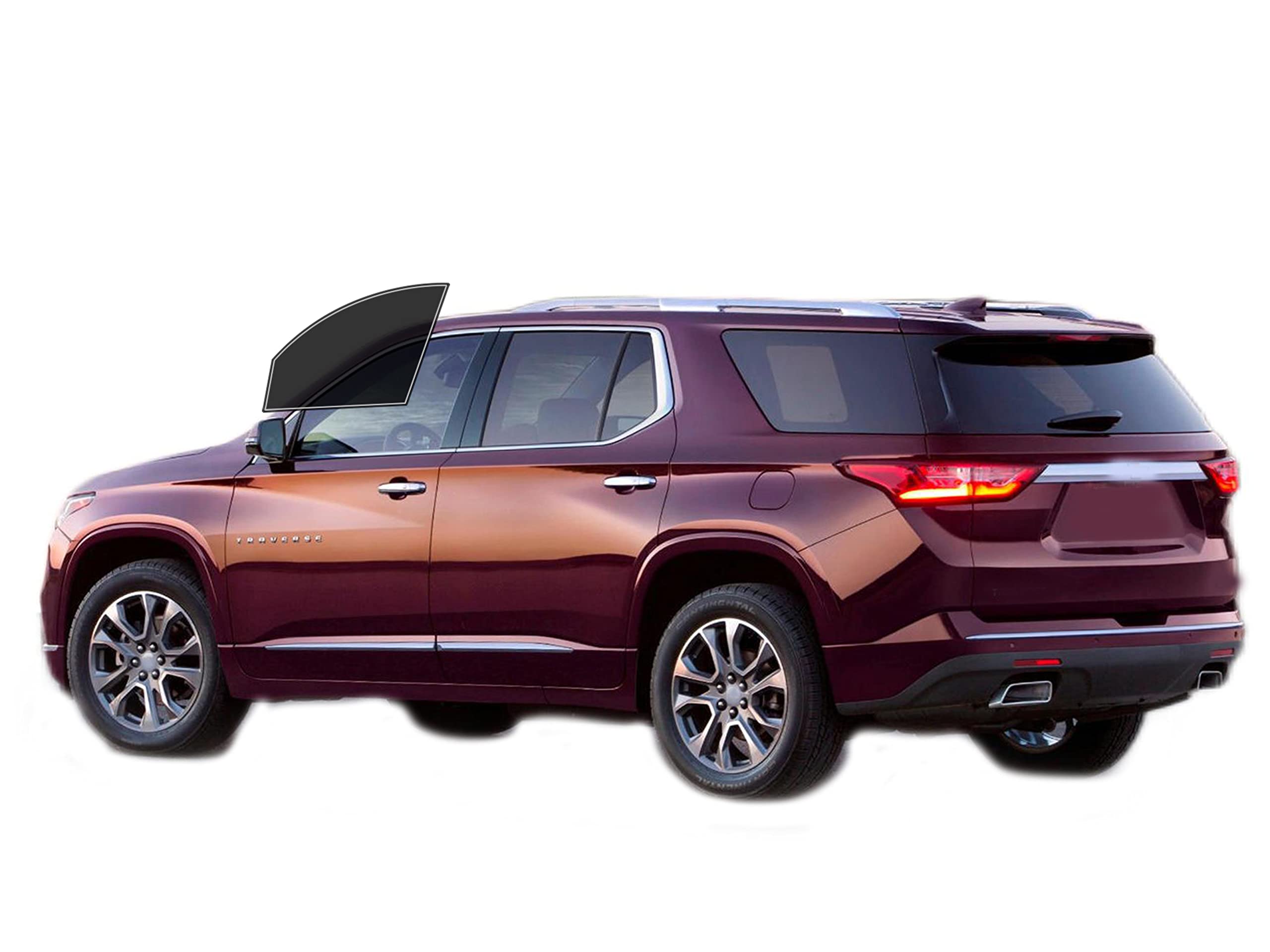 AUTOTEK Precut Window tint film Front Two Door Windows tint film cars sun blocking protection privacy anti shatter glass 2 Ply Computer Cut Any Tint Shade for Chevrolet Traverse 2018-2024
