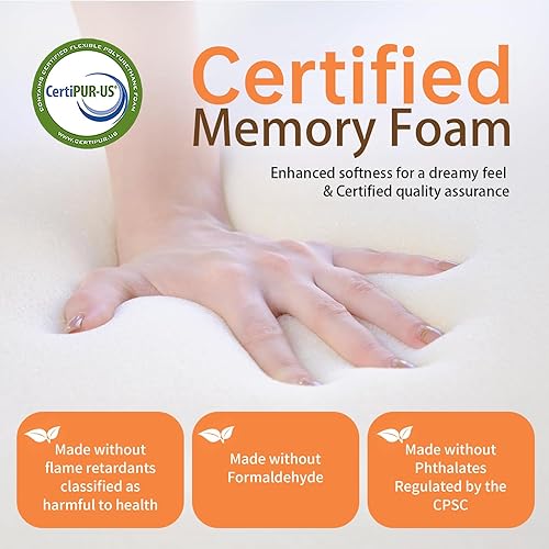 Miniatura 5 de Colchón Pack and Play, espuma viscoelástica suave y firme de alta densidad de doble cara, transpirable, portátil, con funda extraíble, parte