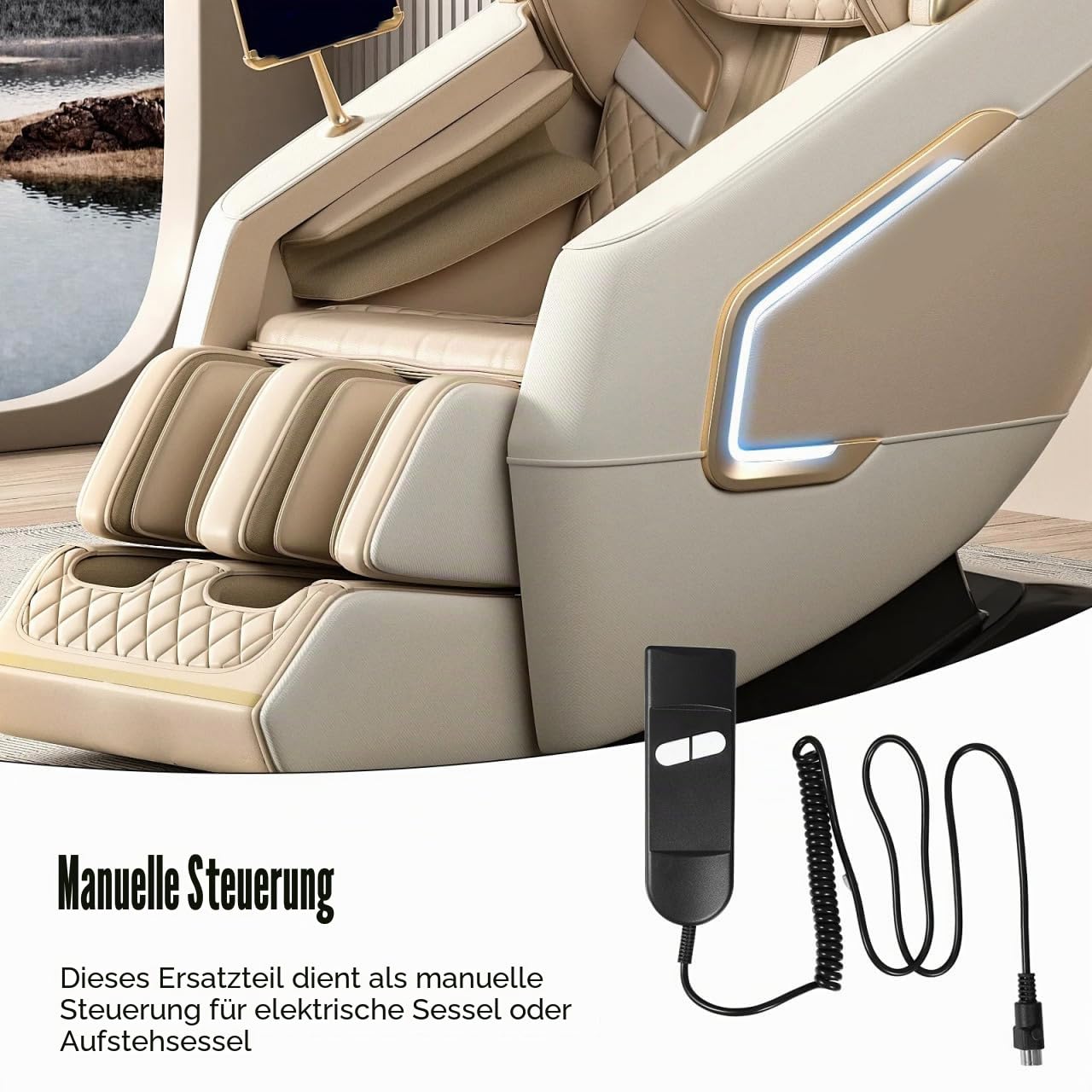 Mipcase Fernbedienung Für Liftsessel Und Relaxsessel 2 Tasten 5-Polig Elektrische Sofa-Steuerung Ersatzteil Handsteuerung Für Aufstehhilfe Kompatibel Mit Elektrischem Sessel
