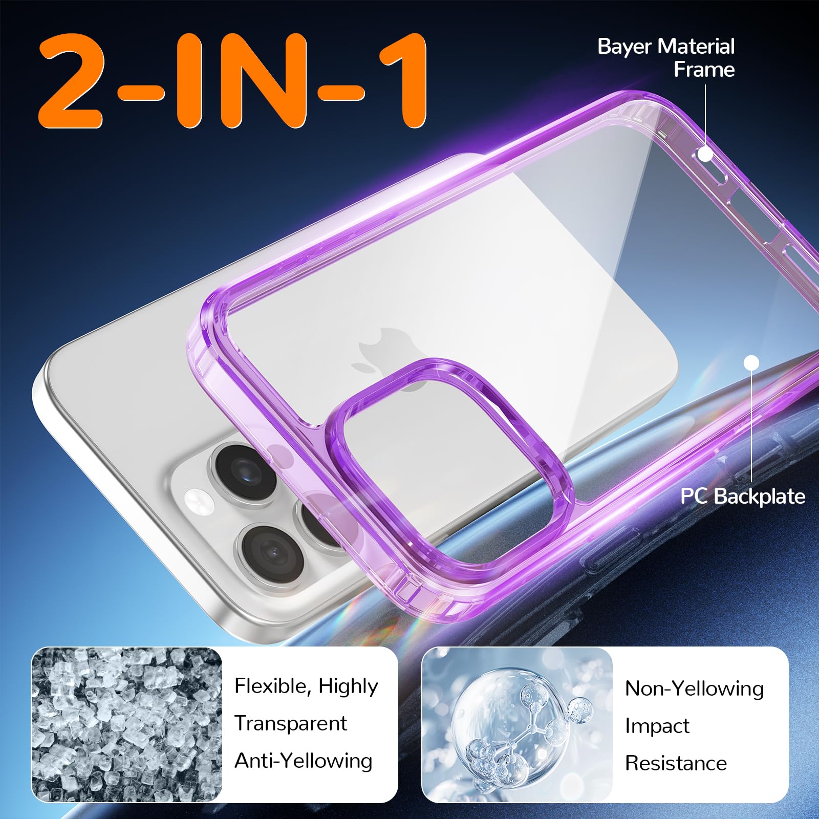Clear Case for iPhone 15, Ultra Thin, Shockproof TPU Cover, Anti-Yellowing, Crystal Clear, Phone Case for Apple iPhone 15 - Clear — view 507