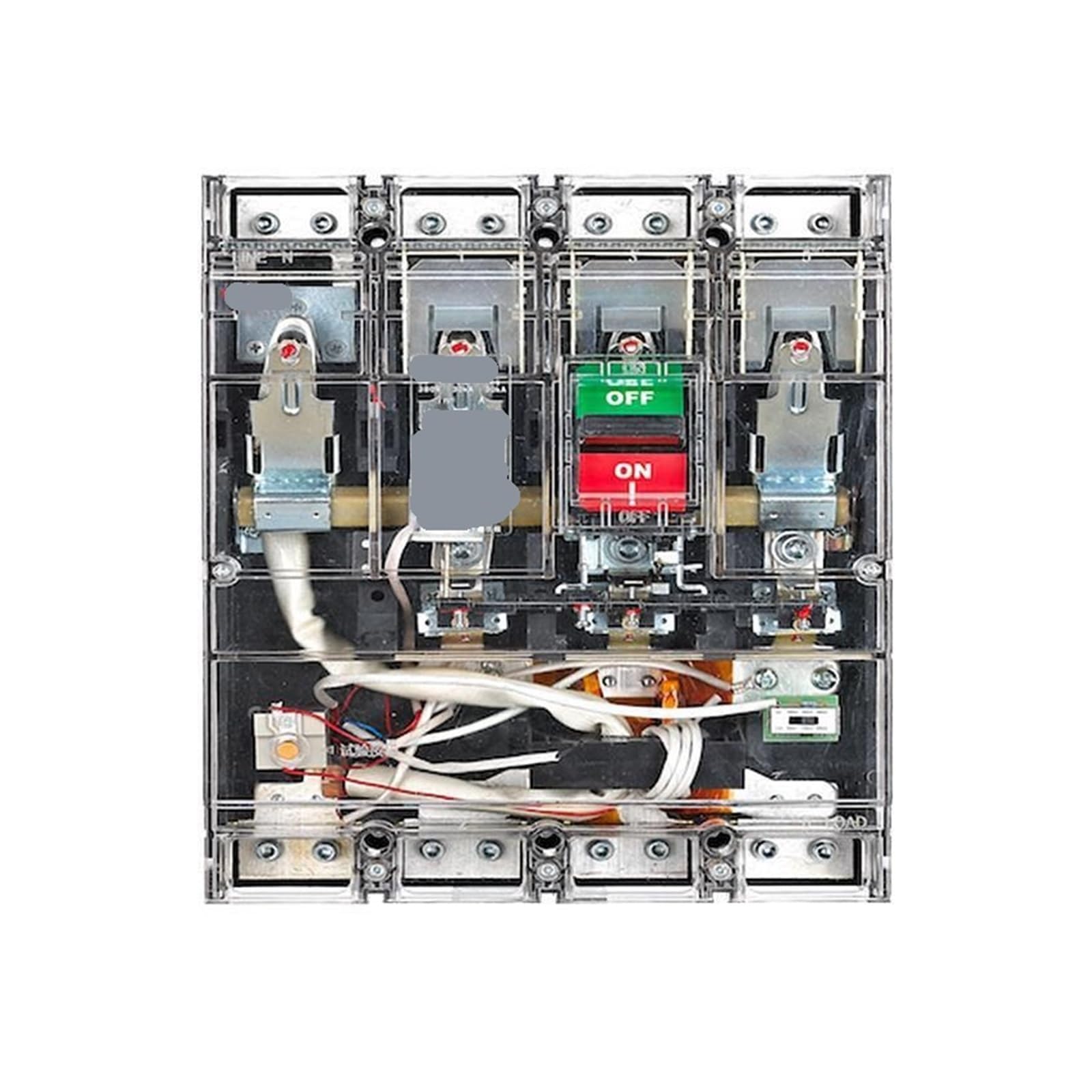 Disjoncteur différentiel DZ20L-250T/4300 250A 30MA boîtier transparent - 2