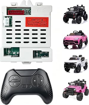 12V CSR-12T-1B 2.4G Remote Control Box for the Best Choice Jeep Power Wheels Conversion Kit Upgrade,CSR-12T-1A Controller Kit for Kids Electric Ride On Truck Car Replacement Parts