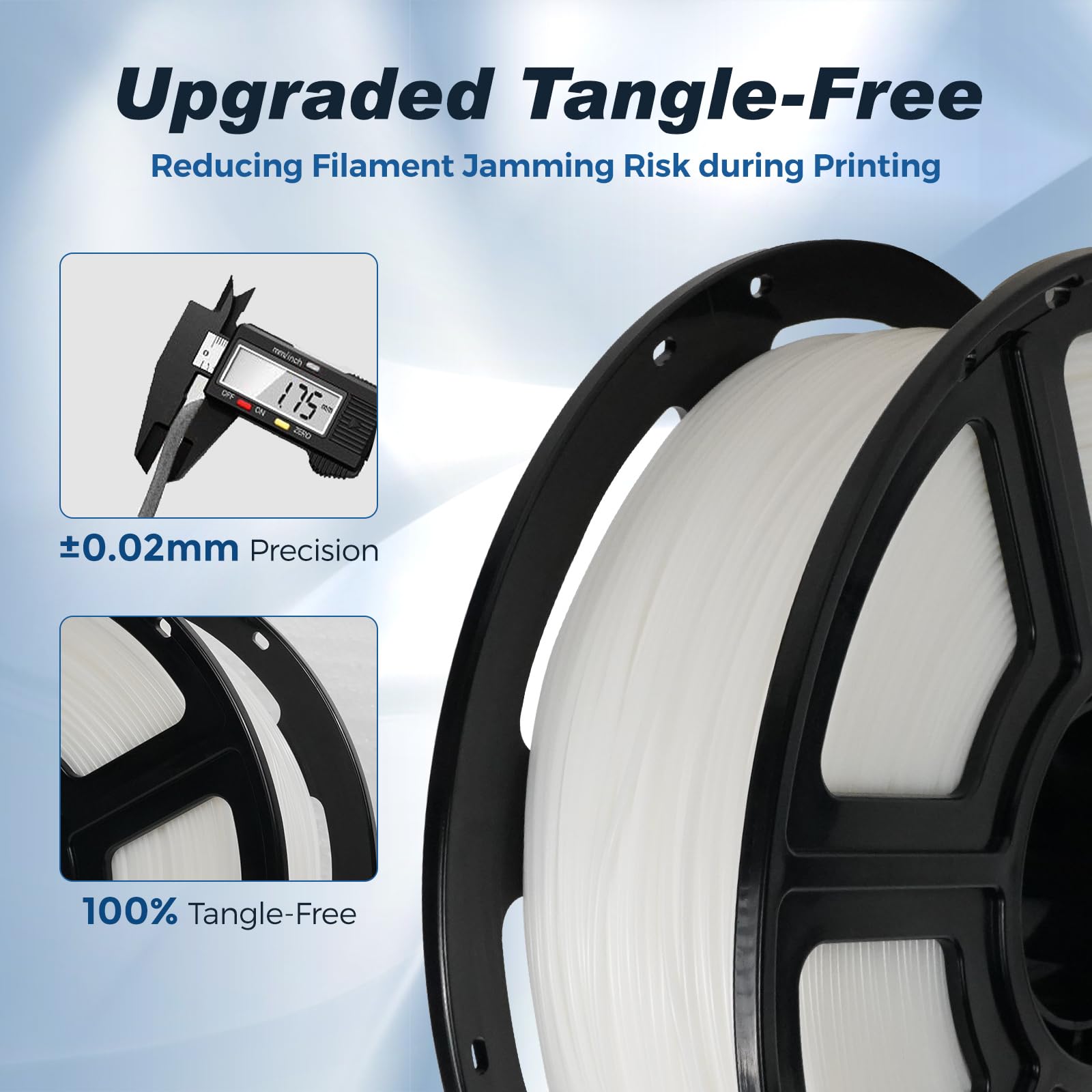 FLASHFORGE, Filamento PLA ad alta velocità da 1,75 mm, 500 mm/s, stampa ad alta velocità, filamento per stampante 3D veloce, robusto e ad alto flusso per una stampa rapida, bobina da 1 kg, misura