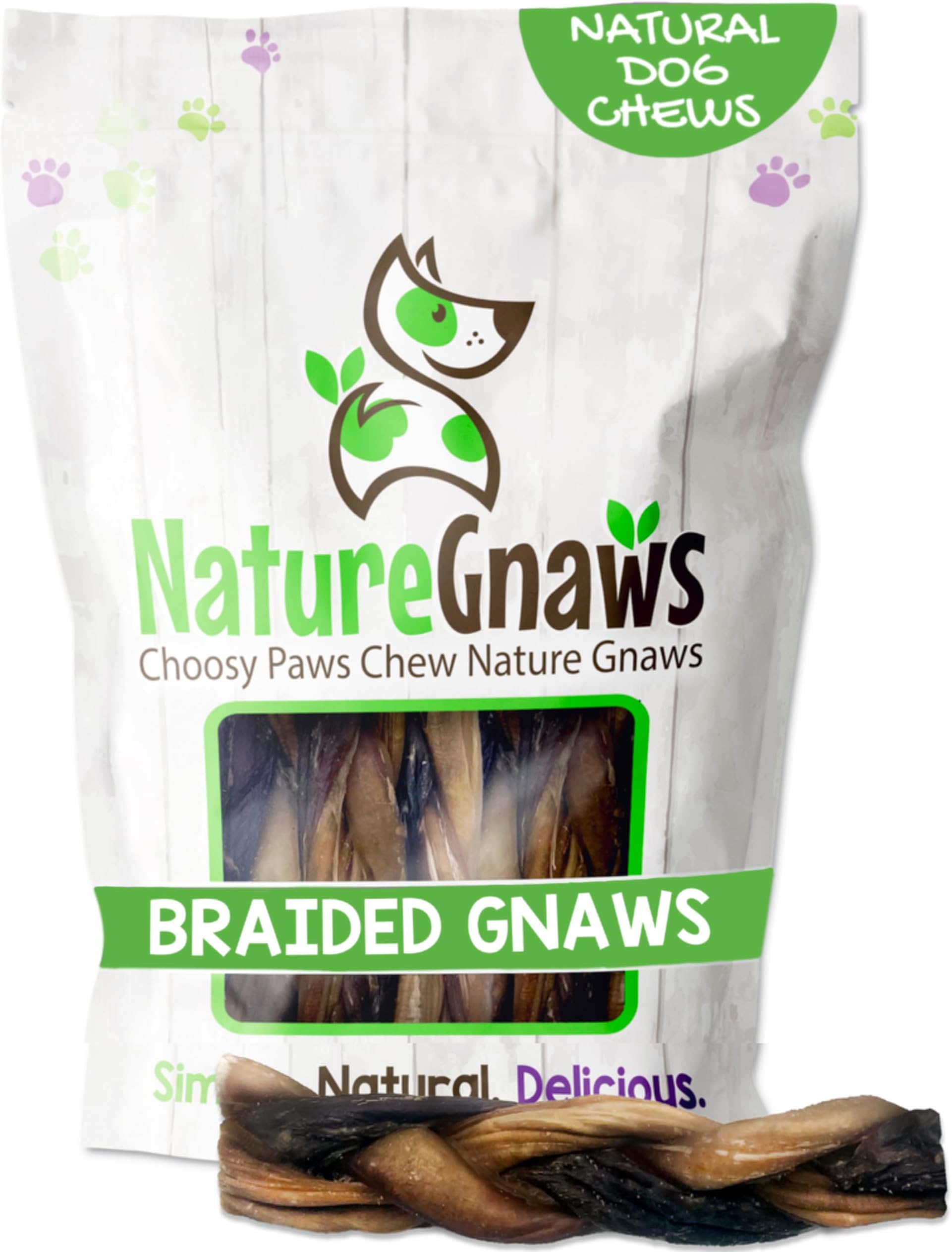 Nature Gnaws Braided Gnaws 5-6" (12 Count)