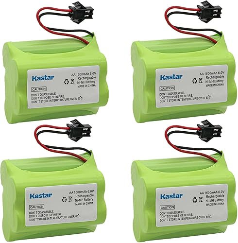 Miniatura 5 de Kastar Paquete de 2 baterías Ni-MH de 6 V 1600 mAh de repuesto para luz solar al aire libre, luz de inundación de seguridad, luz de movimiento LED