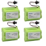 Kastar 4-Pack Ni-MH Battery 6V 1600mAh Replacement for Harbor Freight Outdoor Motion Sensor Light, Sunforce 80 Led Solar Motion Light, Outdoor Sensor Light, Motion Detection Light