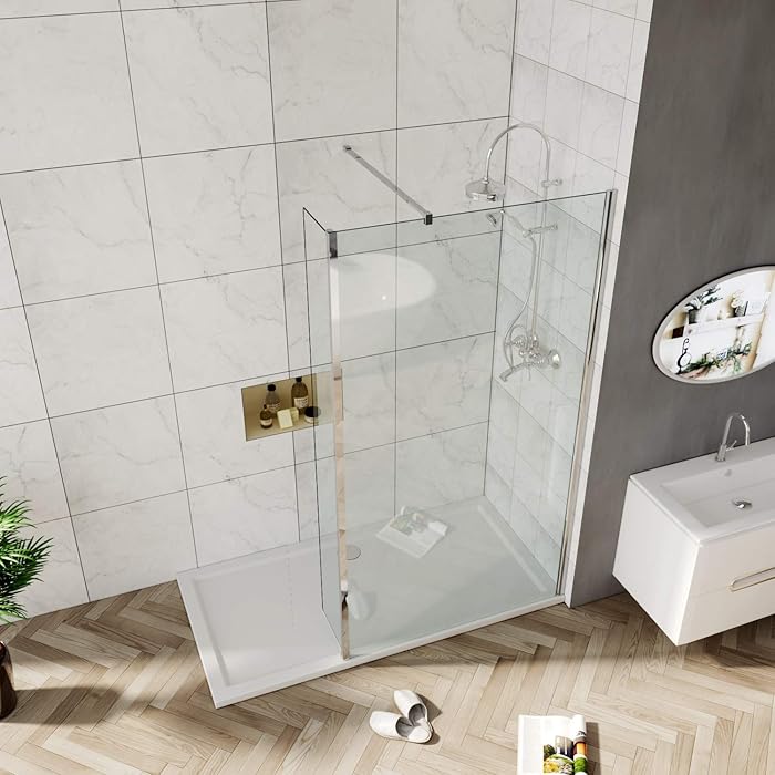 Buy ELEGANT 1000mm Bathroom Shower Screen Walk in Wet Room Shower Door