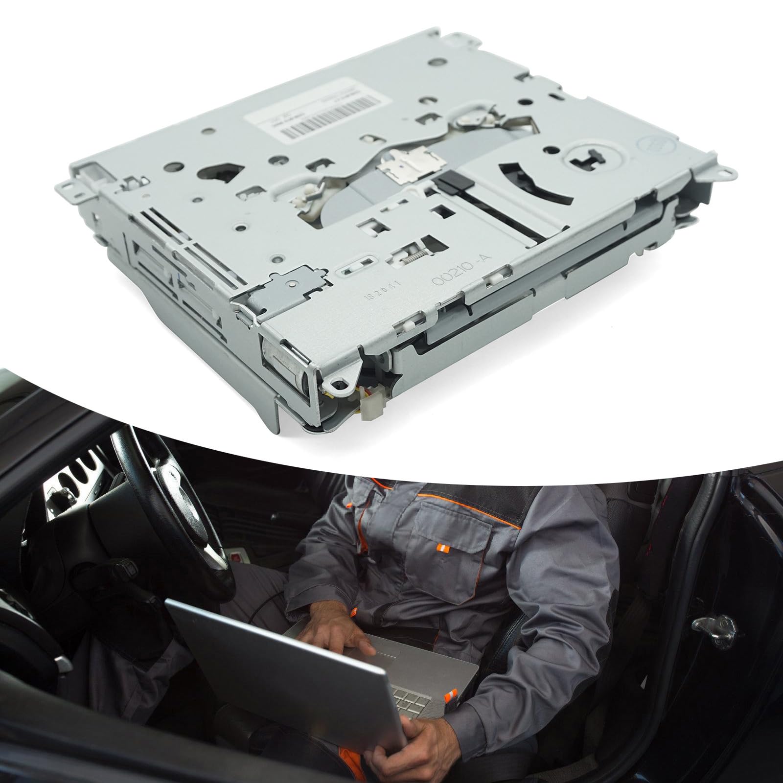 Componente de reproductor DISC de metal adicional para sistemas de sonido de vehículos. Corrección rápida de errores. Diseño estable en bulevares irregulares