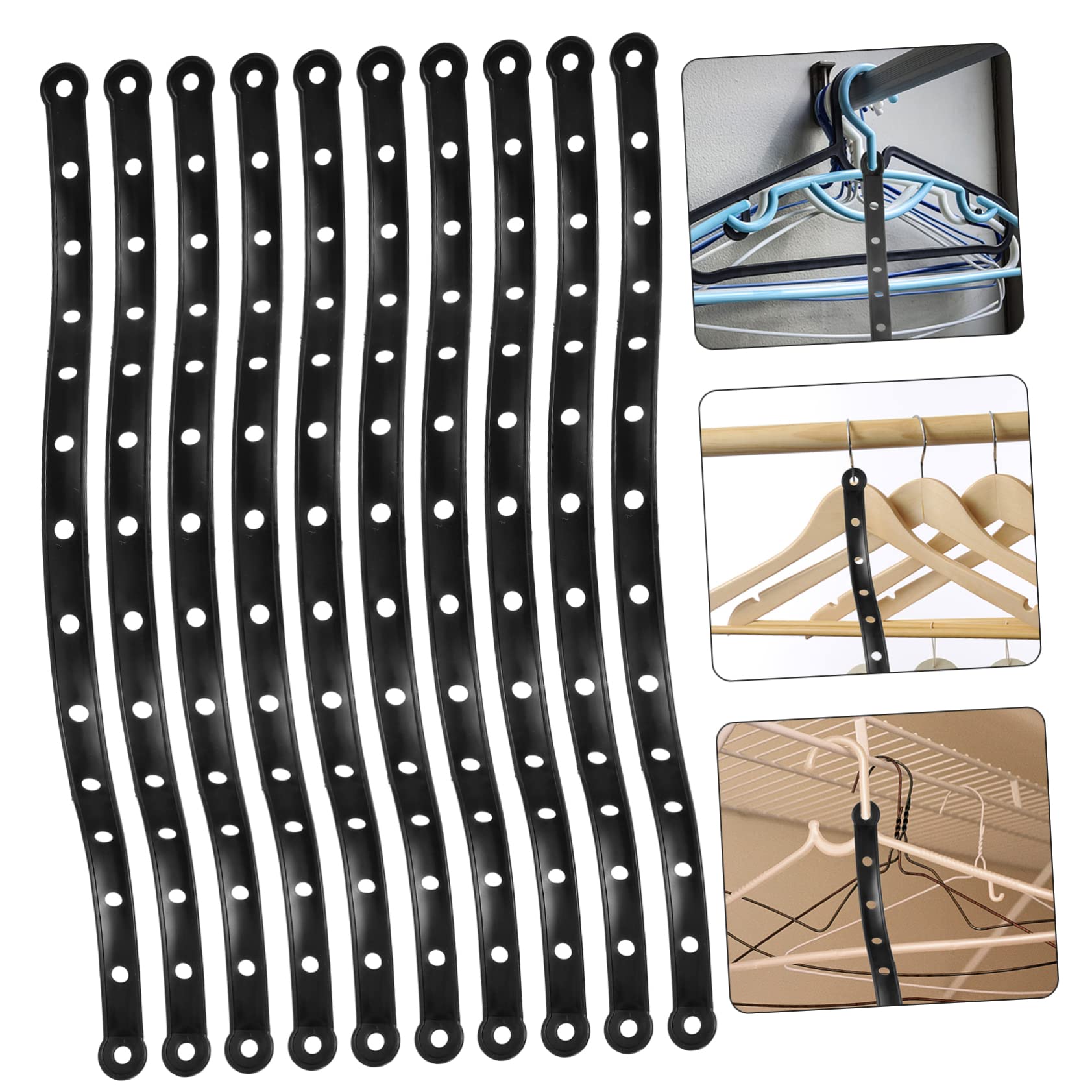 Cabilock 60pezzi Strisce Di Collegamento Antiscivolo Per Grucce Per Organizzazione Armadio e Risparmio Spazio Per Abbigliamento e Pantaloni Design Elegante e Funzionale Per Casa e Negozi