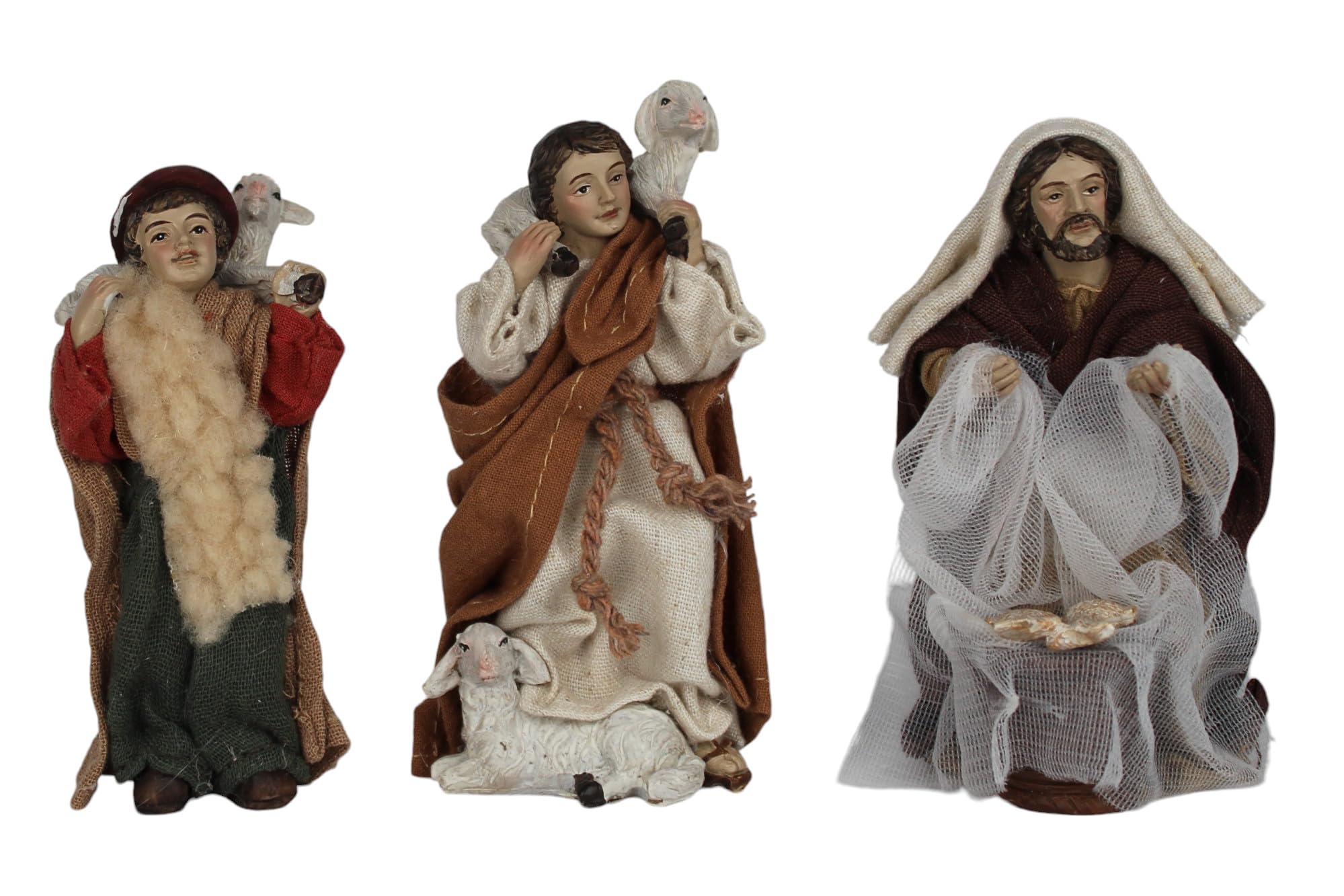 ZICOM Ankleidefigurenset Nebo, Krippenfiguren orientalisch ca. 11cm 15-TLG. Polyresin bekleidet