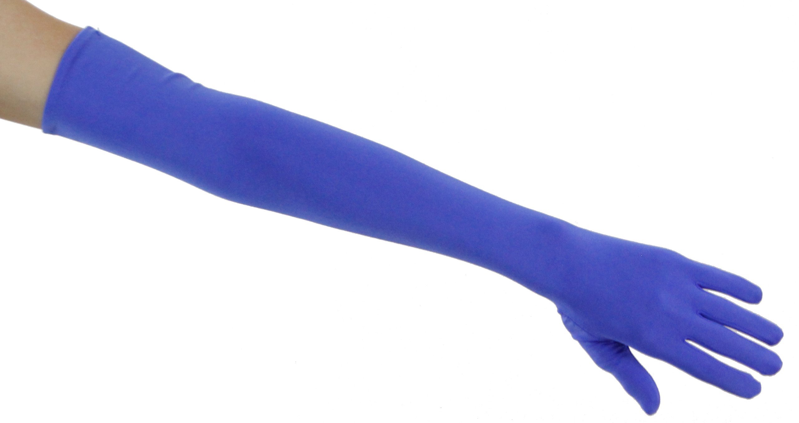 Shooting Stars Matte Satin Opera Length Gloves