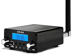 Transmissor FM de 1000 pés, mini estação de rádio estéreo de longo alcance para filmes da igreja, estacionamento de igreja, luzes de fogo de artifício