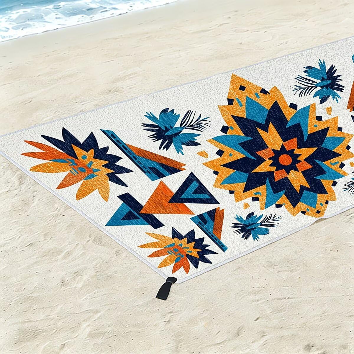 Ręcznik plażowy z mikrofibry, duży 90 x 180 cm, zestaw 2 szt., szybkoschnący, ręcznik do sauny, fitness w stylu retro, chłonny ręcznik kąpielowy, sportowy, bez piasku, ręcznik plażowy XXL, prezent dla