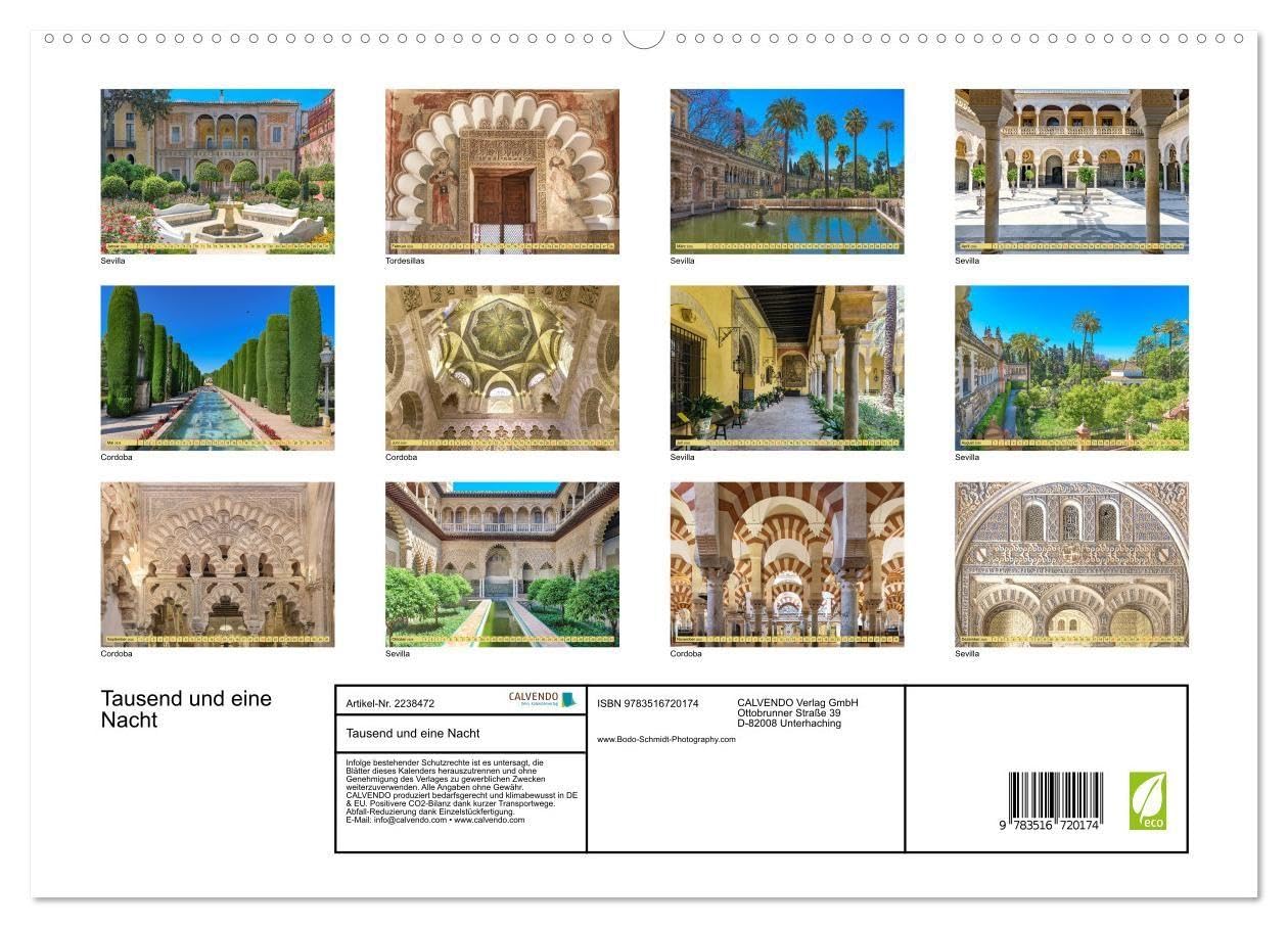 Tausend und eine Nacht (hochwertiger Premium Wandkalender 2026 DIN A2 quer), Kunstdruck in Hochglanz: Machen Sie sich bereit, einige der schönsten ... Bilder zu entdecken. (CALVENDO Orte)