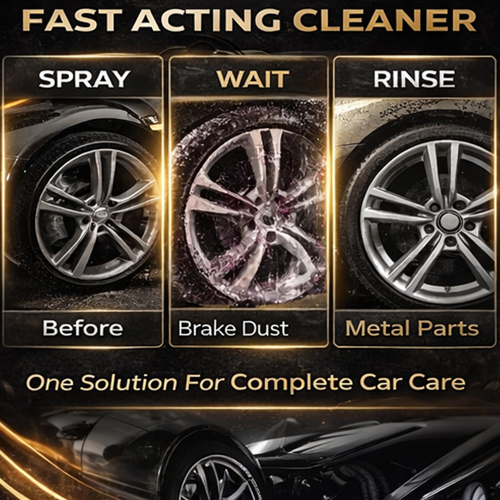 Bling Chemicals Wheel Cleaner, Aluminum Cleaner, Rim & Wheel Cleaner Spray, Removes Brake Dust & Grime, Brake Dust, Non-Acidic Tire Cleaner, Purple Color Changing, 10 fl oz (1PCS) — view 3