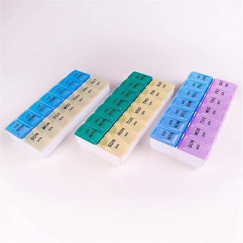 Miniatura 7 de Organizador semanal de píldoras 2 veces al día de Apex 1 unidad