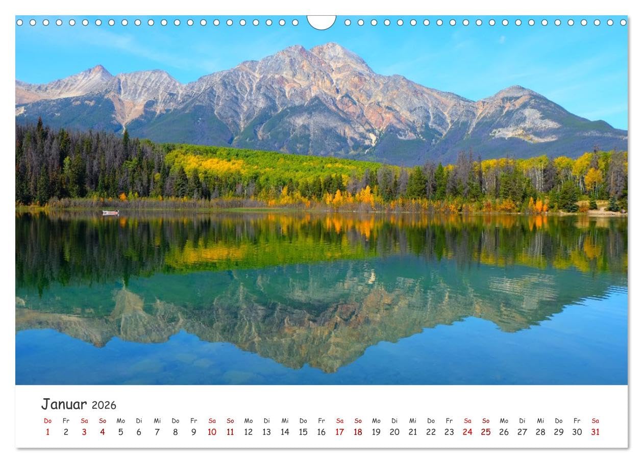 Kanadas Rocky Mountains: Zwischen Gipfeln & glasklaren Seen (Wandkalender 2026 DIN A3 quer), CALVENDO Monatskalender: Stimmungsvolle Berg- und Seenlandschaften aus Kanadas wilder Natur