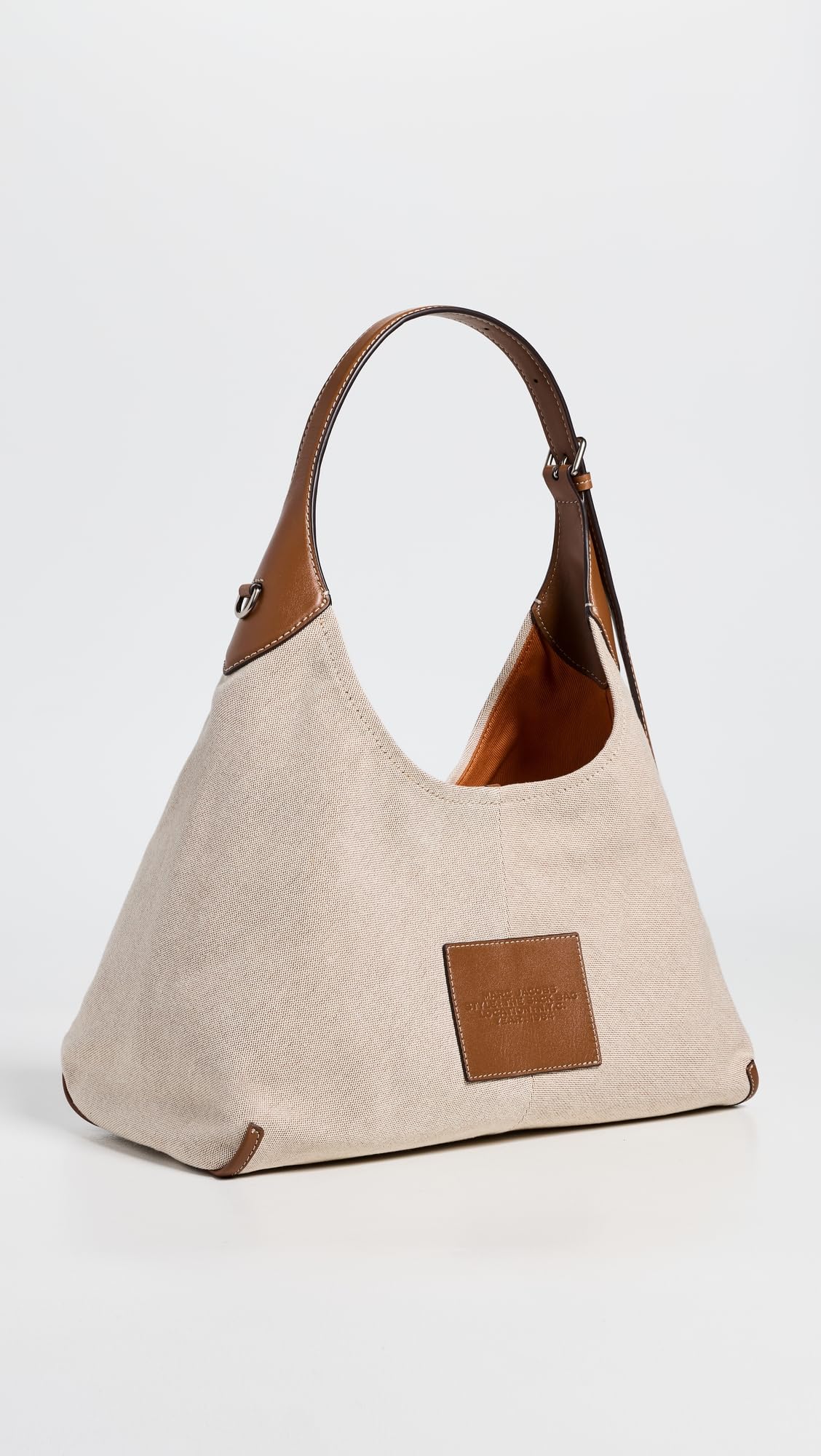 Marc Jacobs The Leather-Trim Canvas Belted Sack Bag