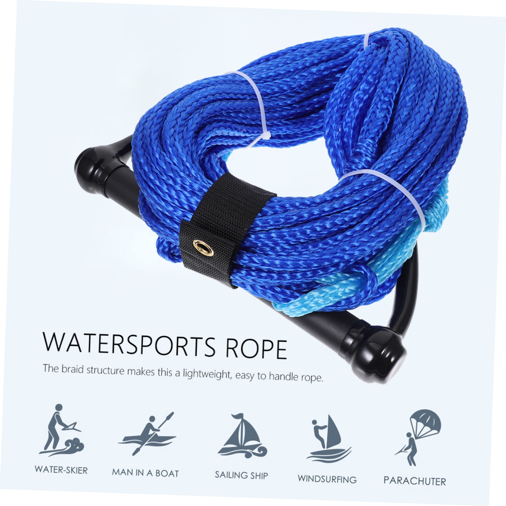 VANZACK Corda per Sci Nautico e Wakeboard Maniglia Ergonomica Resistente e Leggera per Sport Acquatici e Accessori Nautici