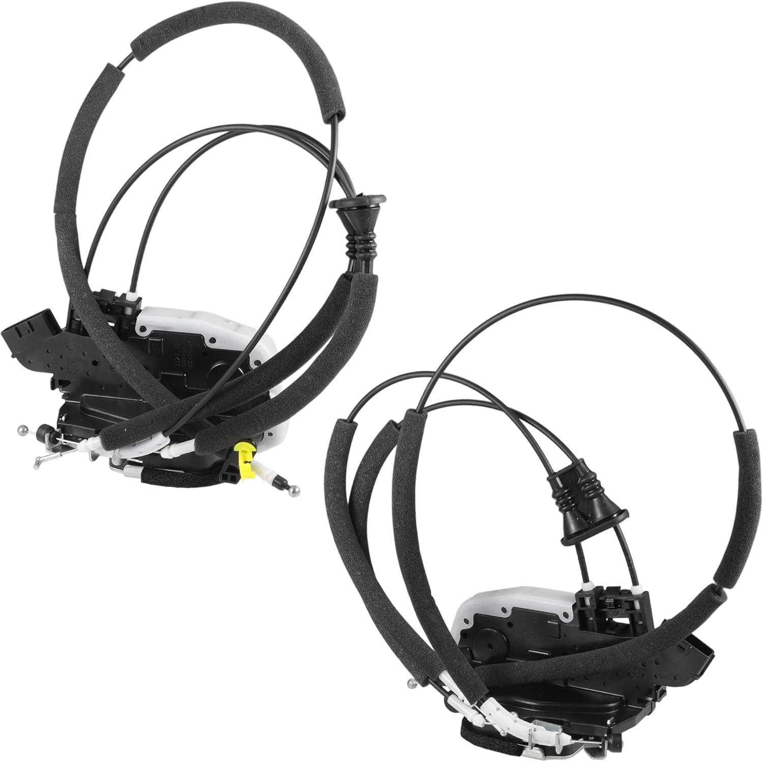 X AUTOHAUX Replacement Front Left Right Side Power Door Lock Actuator Motor with Cable for Nissan Rogue 2008-2015 Door Latch Actuator Assembly Replace No.80501JM10A/80500JM00A Black Pair