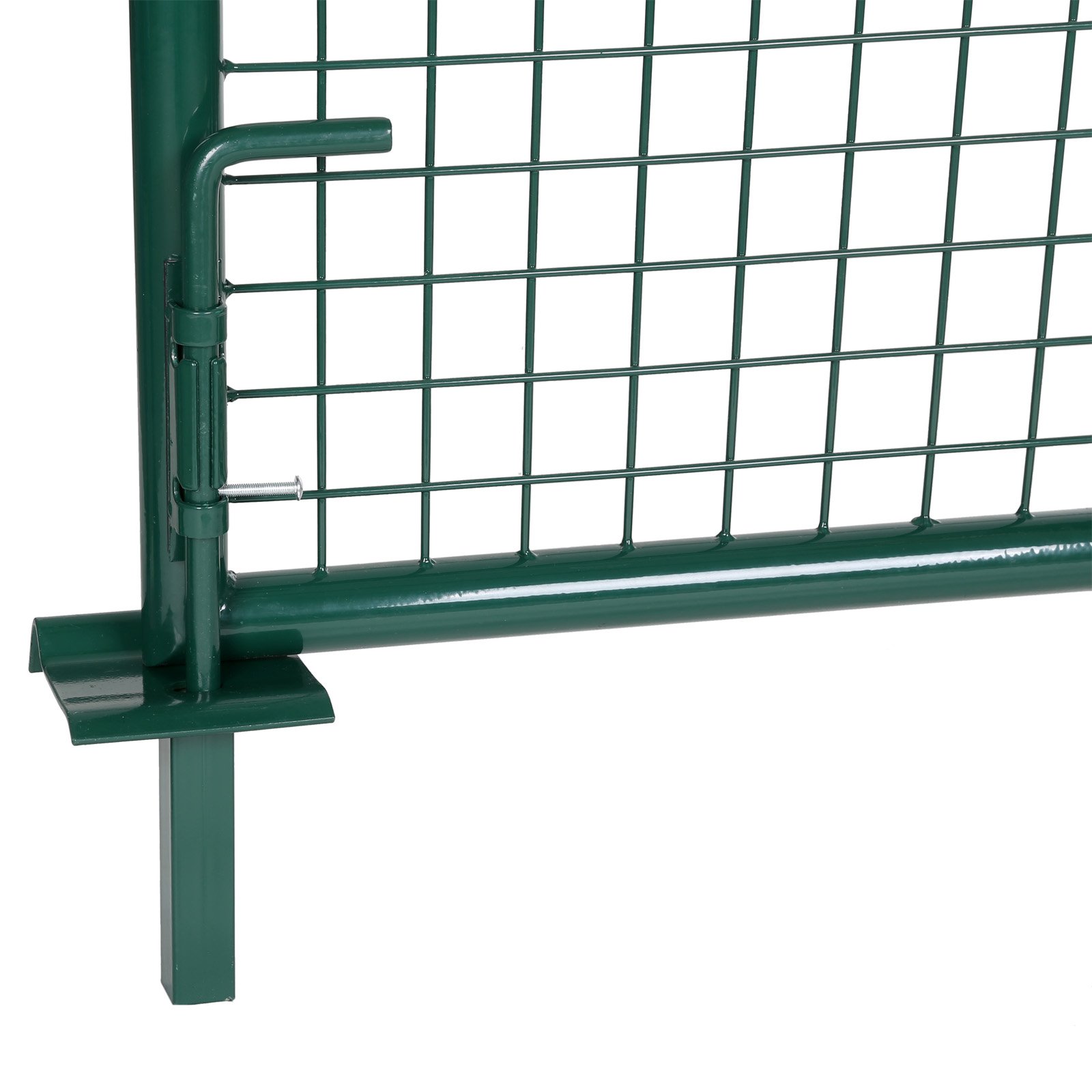 SONGMICS Puerta de Jardín, Puerta de Valla, Puerta de Jardín, con Cerradura y 3 Llaves, 310 x 90 cm (Largo x Alto), Verde GGD300G