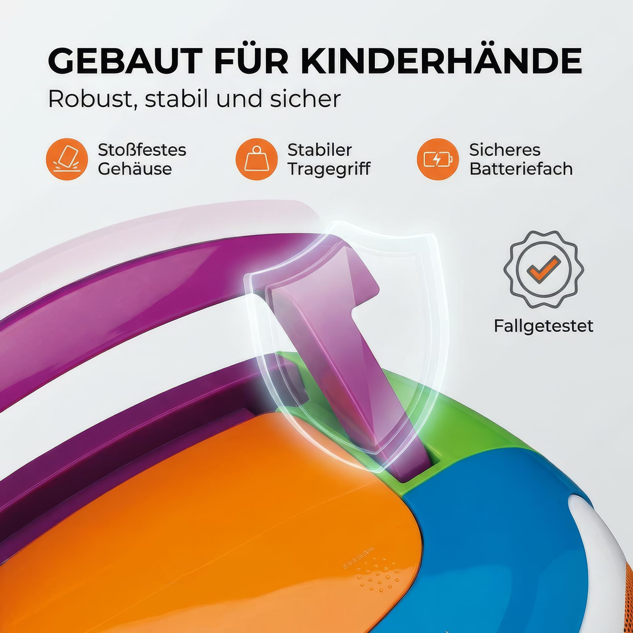 Lenco SCD-971 - CD Player - Radio CD Player - auch für Kinder - Tragbar | CD Spieler -Kinderradio - Kassettenradio mit CD - Kassettenspieler - Kopfhöreranschluss