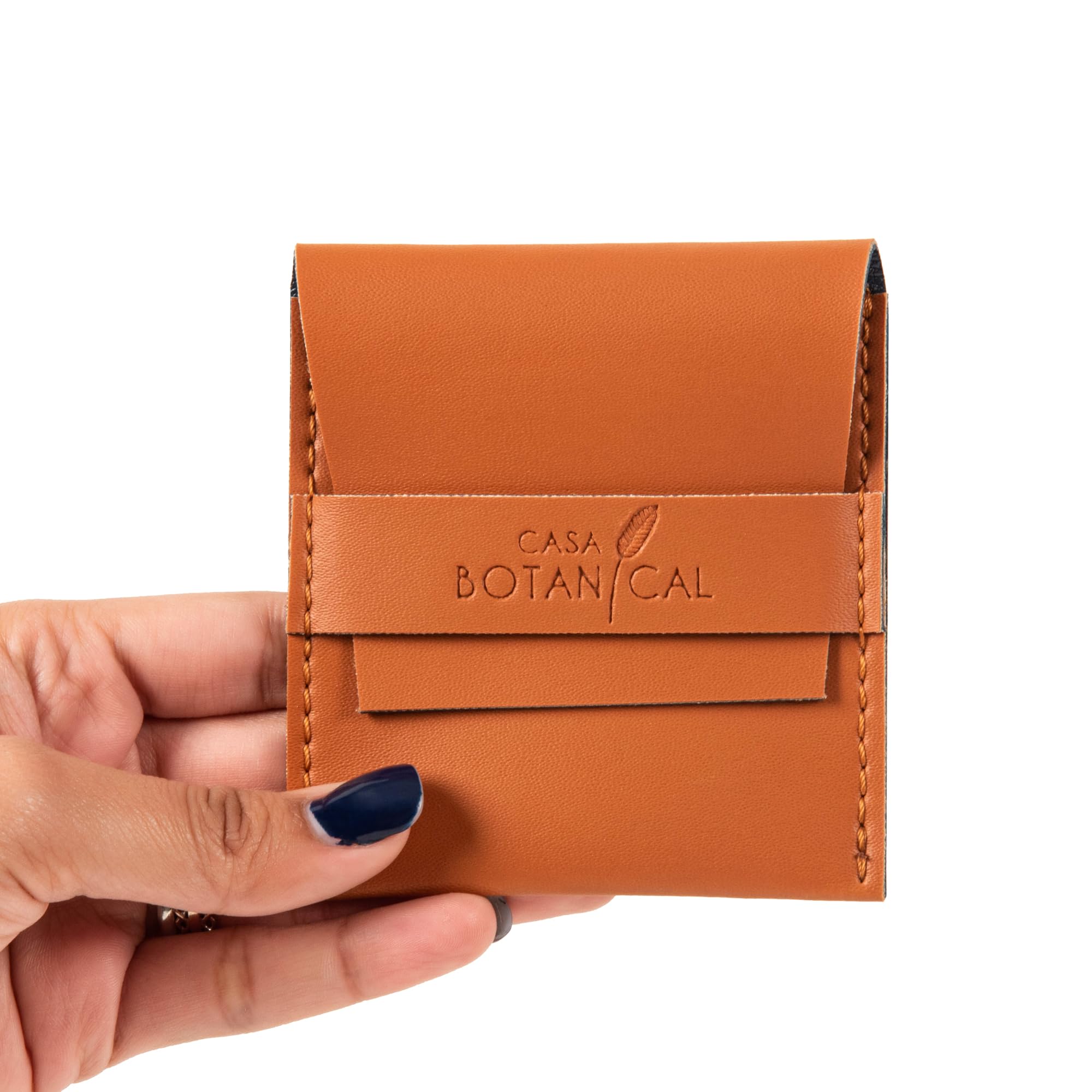 Casa Botanical Leather Pouch, Pocket Cosmetic Bag for Women, Waterproof Makeup Bags, Travel Organizer for Coin Purse, Lipstick, Headphones, Jewelry Accessories - Small Pouches 2