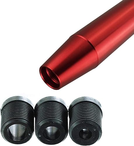 Miniatura 62 de Abfer Pomo de palanca de cambios larga para automóvil, pomos de palanca de cambios con peso, palanca de cambios de metal para la mayoría de Plateado