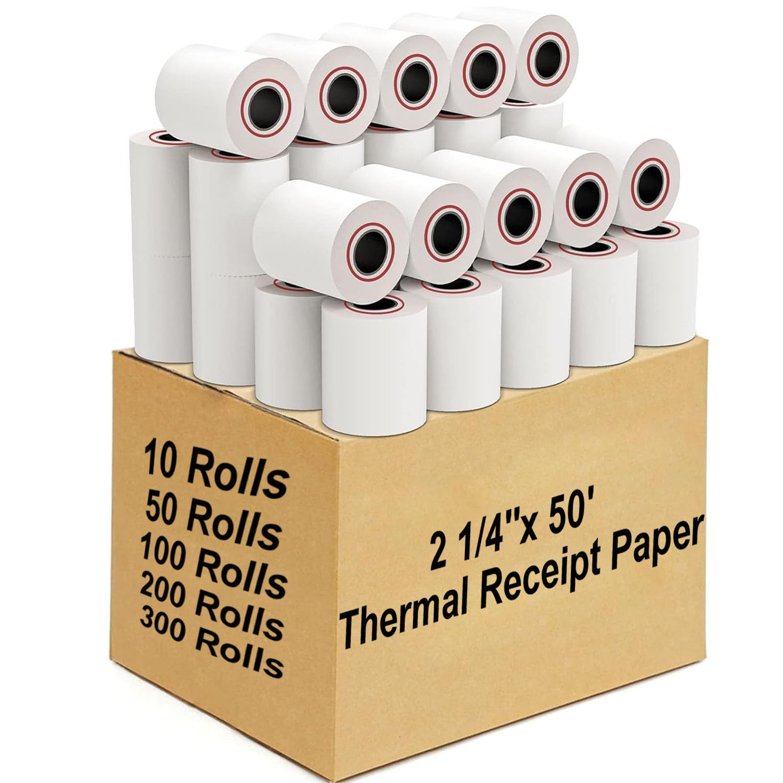 Coopaty 6,4 cm x 15,7 m Thermo-Quittungspapier für POS und Kasse (100 Rollen)