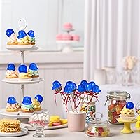 Vista 2 de Sratte 25 piezas de sombrero de construcción en miniatura, mini juguetes de construcción, sombreros de plástico para decoración de botellas