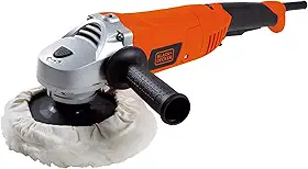 BLACK+DECKER Politriz Orbital 180mm, Lixadeira Ideal para Trabalhos em Marcenaria, Funilaria e Polimentos, com Maleta de Ferramentas, Potência 1.300W, Modelo WP1500K-B2, 220V
