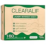 CLEARALIF Laundry Detergent Sheets up to 160 Loads (80sheets), Unscented, Laundry Detergent Strips Eco Friendly & Hypoallergenic