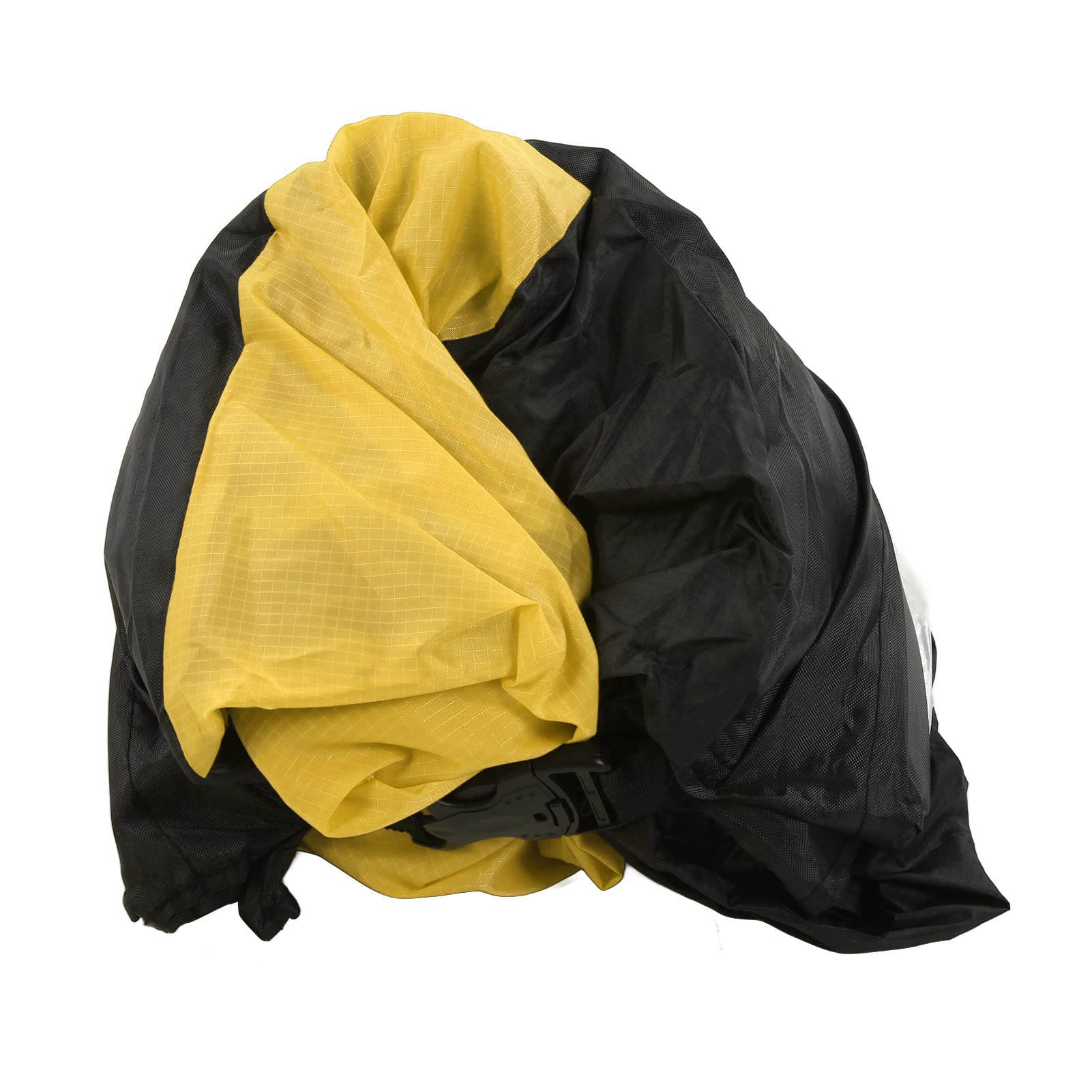 SIXRUN Sofá Inflable para Exteriores, Tumbona Inflable Portátil, sofá de Aire para Acampar, Senderismo, sofá Inflable, Lágrima (Negro más Amarillo)