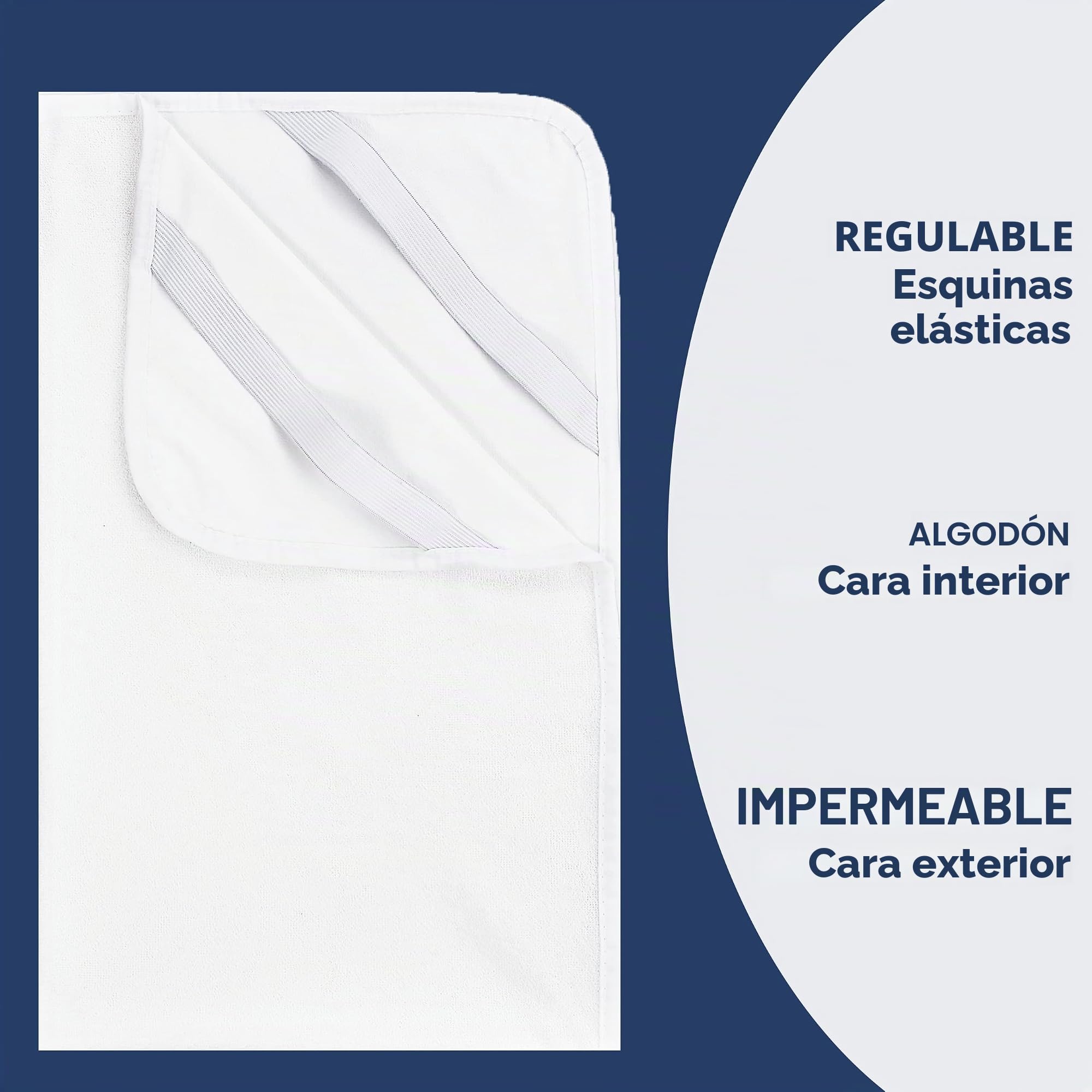 Protector de Colchón - 100% Impermeable - Cubrecolchón Cuna (55 x 90 cm)