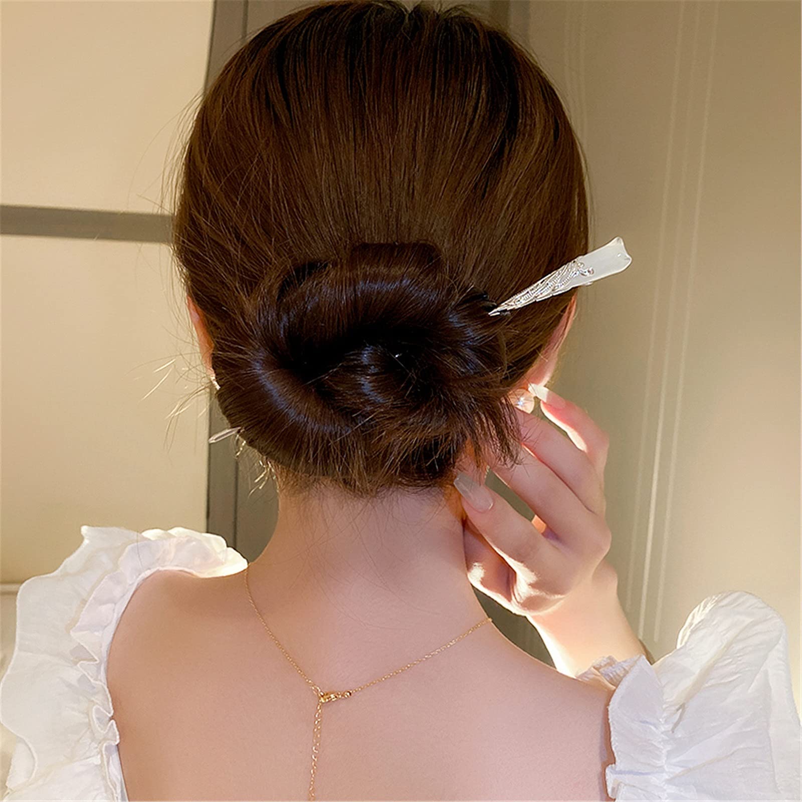 Amazon.co.jp: 簪 かんざし 中国の白木蓮のヘアピン古代スタイルの髪