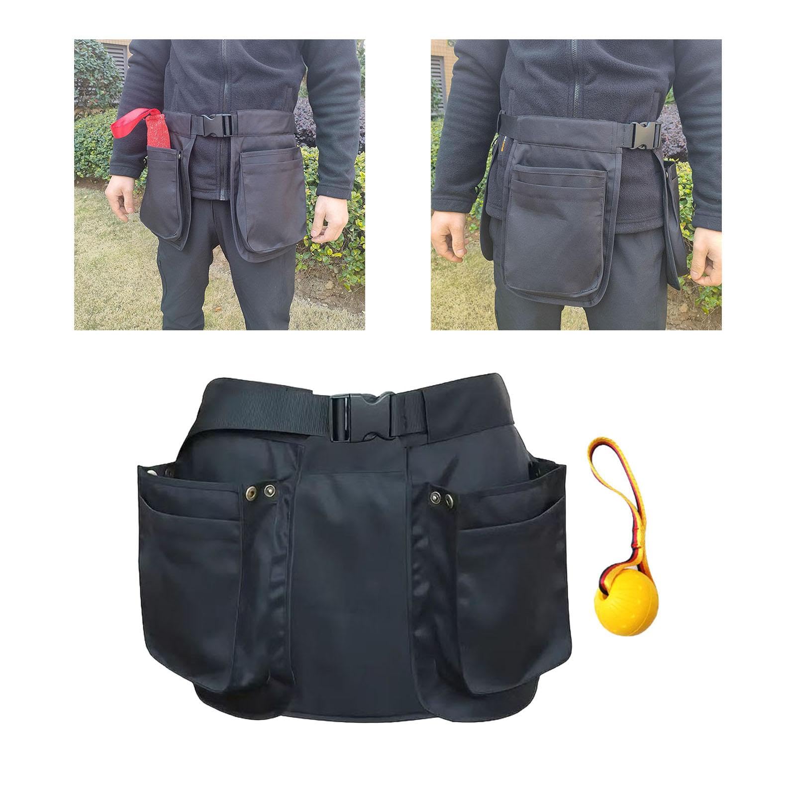 Leckerli-Tasche für Hunde, wasserdichte Bauchtasche für Hunde-Zubehör, Hundefuttertasche mit Kotbeutelspender für Spaziergänge mit dem Hund für Männer, Frauen, Kel
