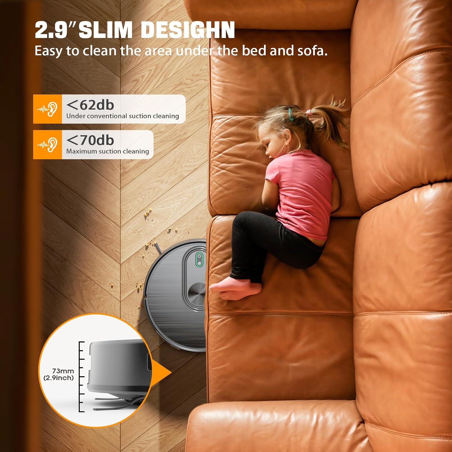 XIEBro Robot Vacuum and Mop Combo, 6500Pa Strong Suction, 2 in 1 Robotic Vacuum with Gyro Inertial Navigation, 200 Min Runtime, App/Wi-Fi/Voice Control, Slim, for Pet Hair, Hard Floor, Carpet