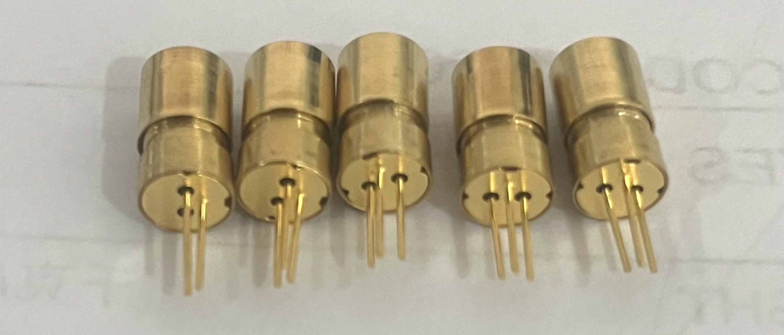 5pc Focusable 980nm 50mw Infrared IR Laser Diode With 6 * 10mm Mini Brass Housing Focus Dot Head No Driver Sensor Module