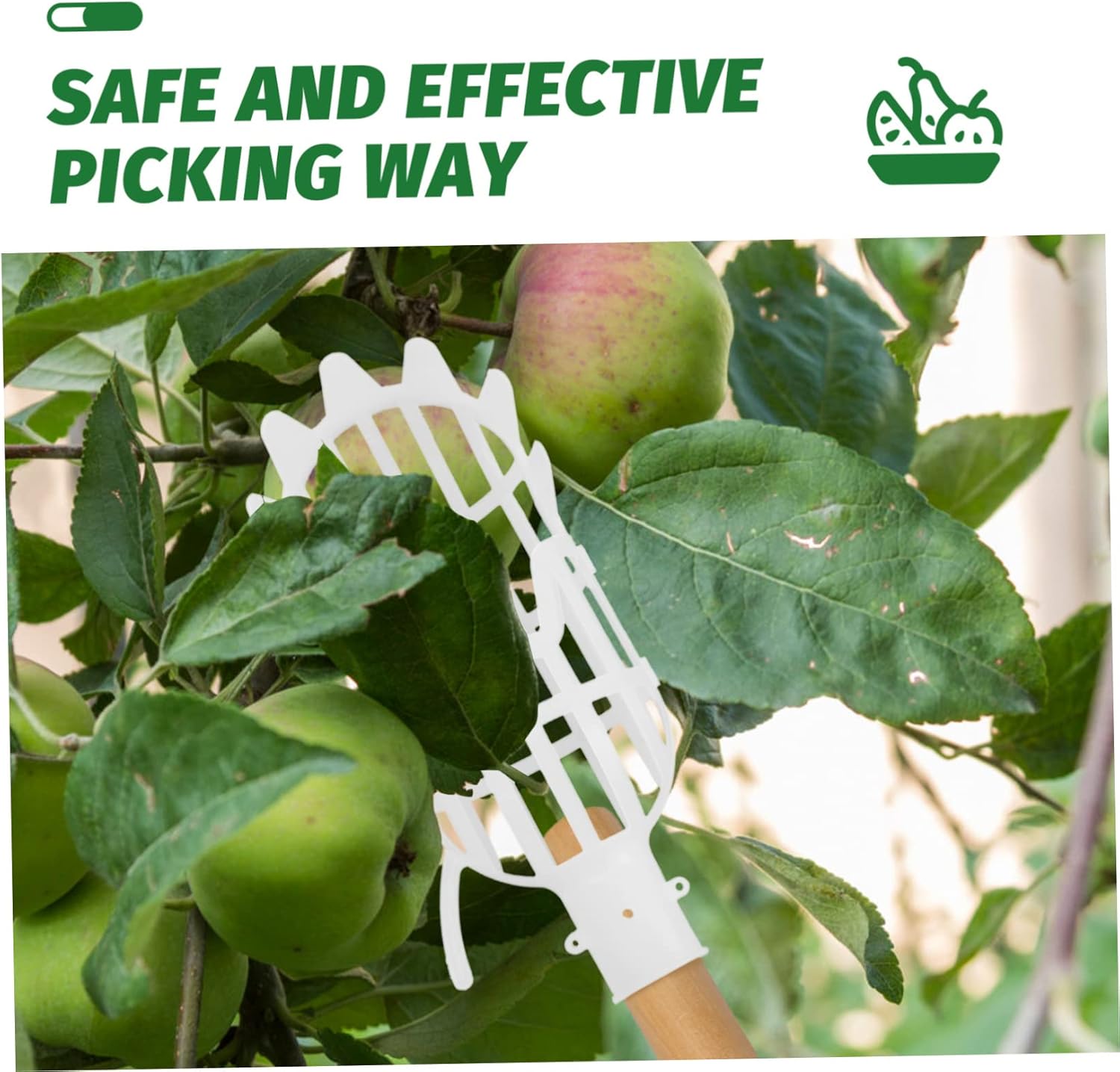 POPETPOP 10pcs Fruit Picker Baskets Telescopic Harvesting Tool for Mangoes and More for Gardening and Collection